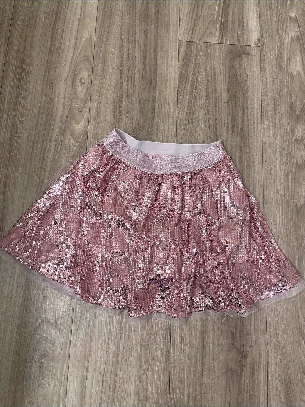 Cat & Jack Pink Sequin Skater Skirt